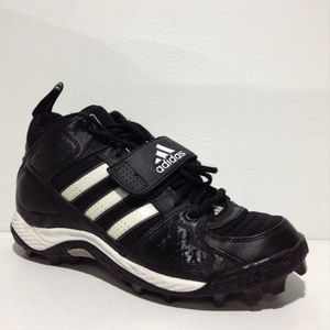 Mens ADIDAS Black White Football Cleats 8